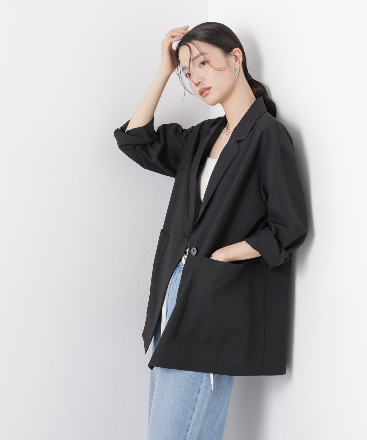 ソフトシアーシングルジャケット(セットアップ可)