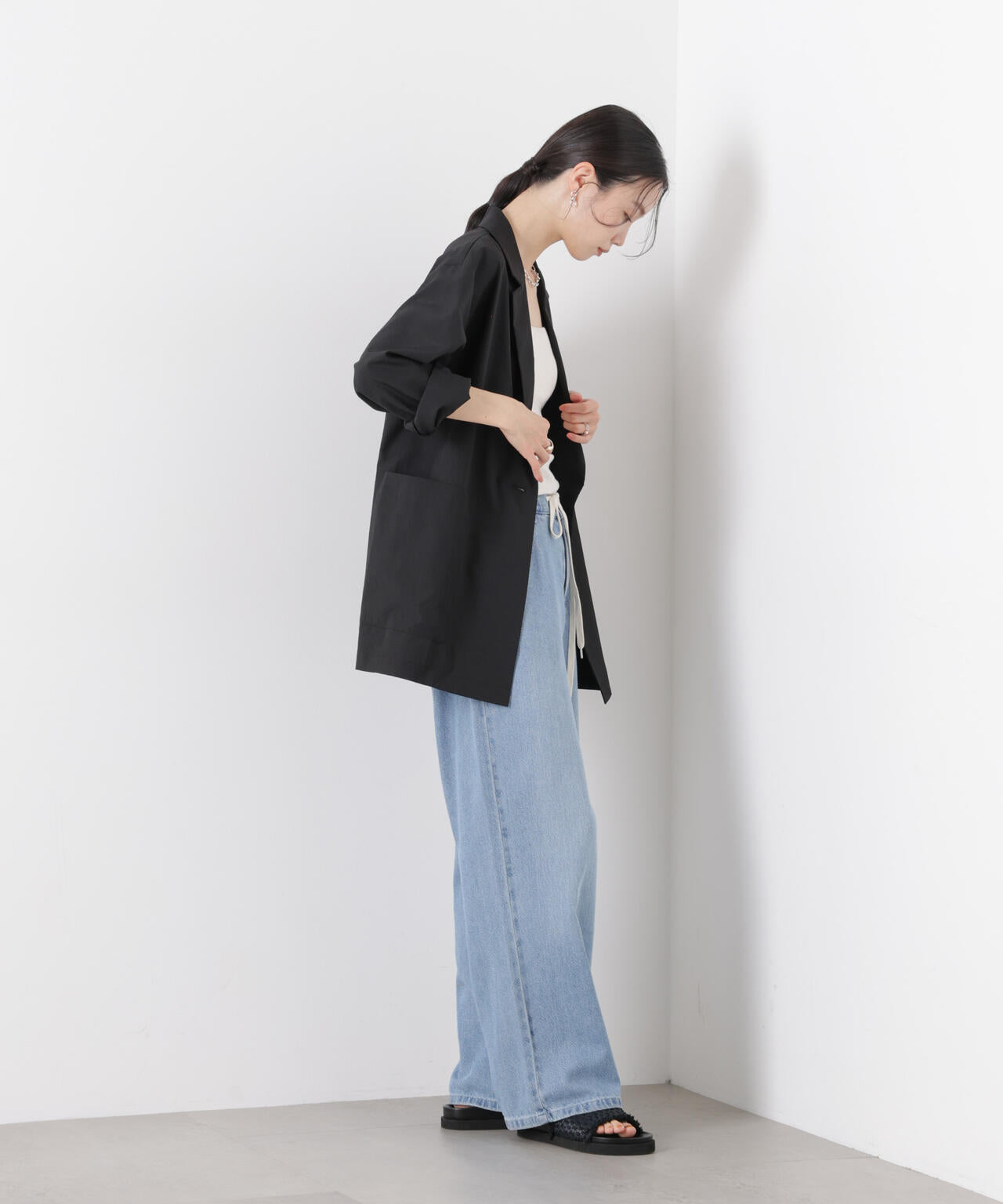 ソフトシアーシングルジャケット(セットアップ可)