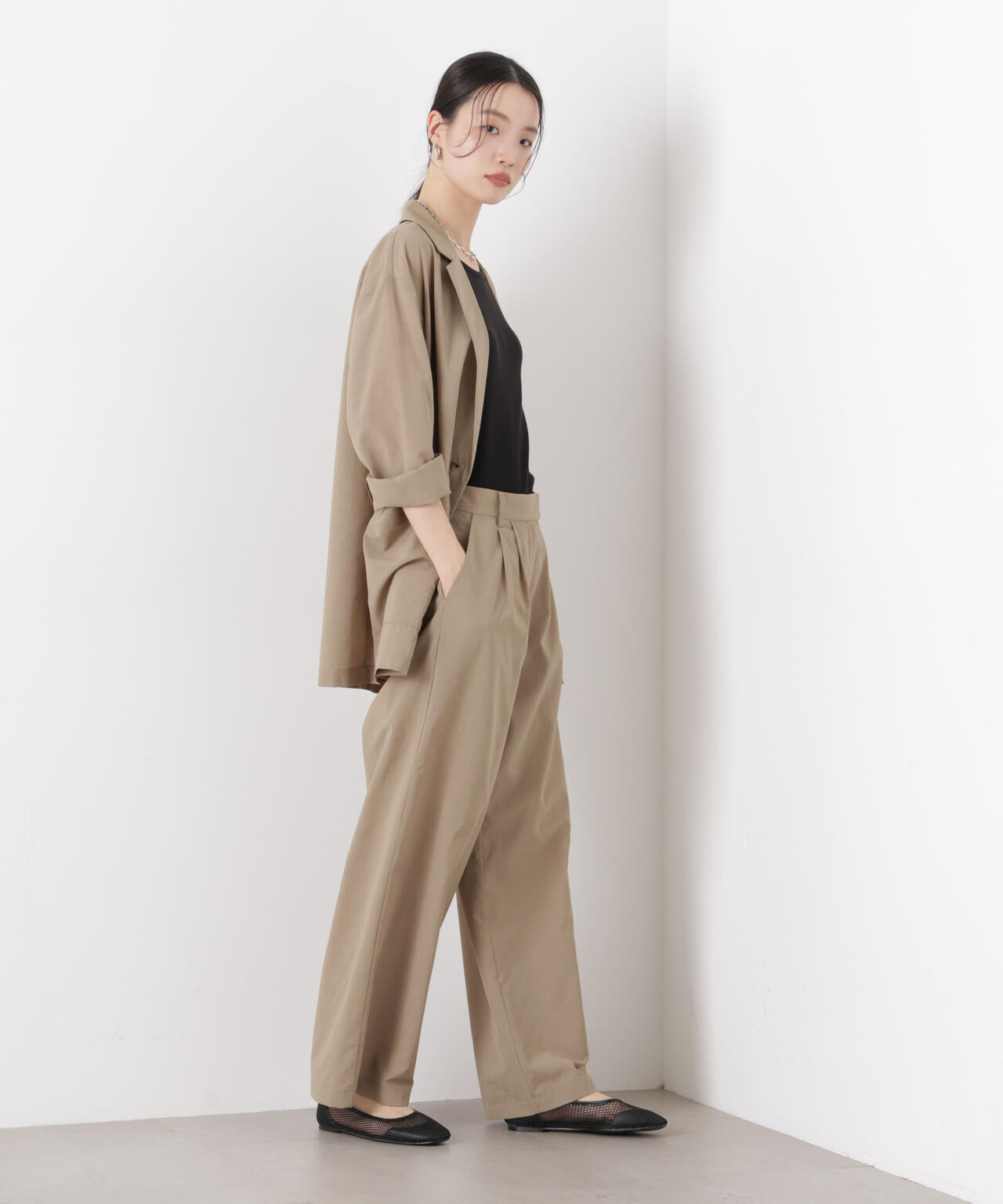 ソフトシアーシングルジャケット(セットアップ可)