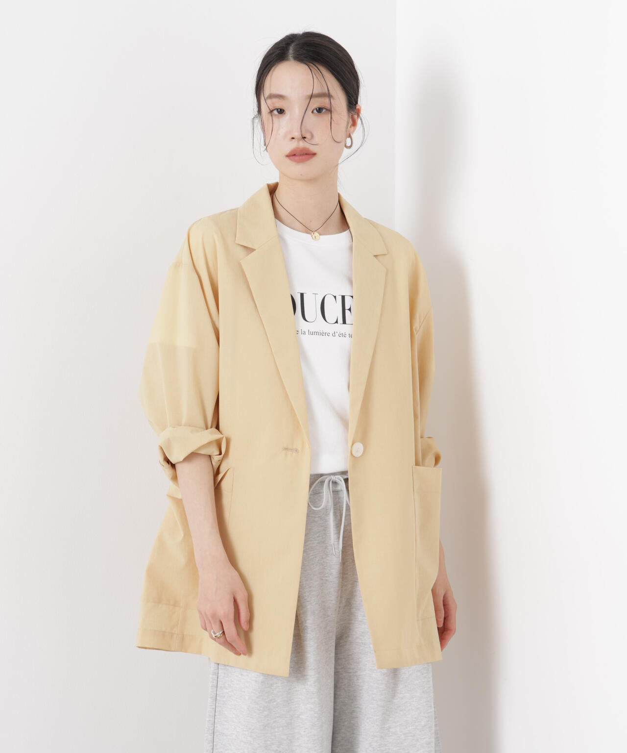 ソフトシアーシングルジャケット(セットアップ可)