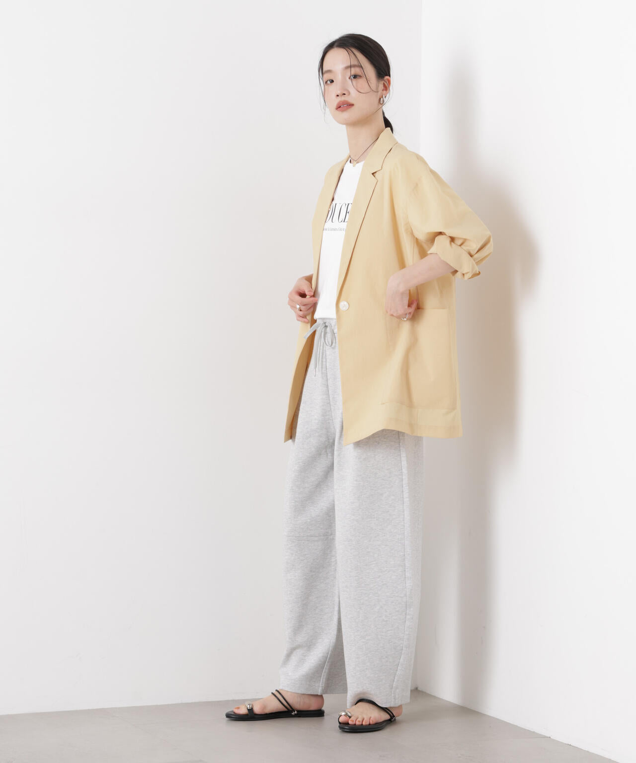 ソフトシアーシングルジャケット(セットアップ可)