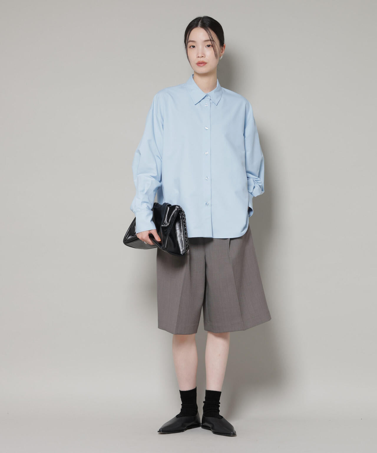 Vネックベスト×ハーフパンツ セットアップ