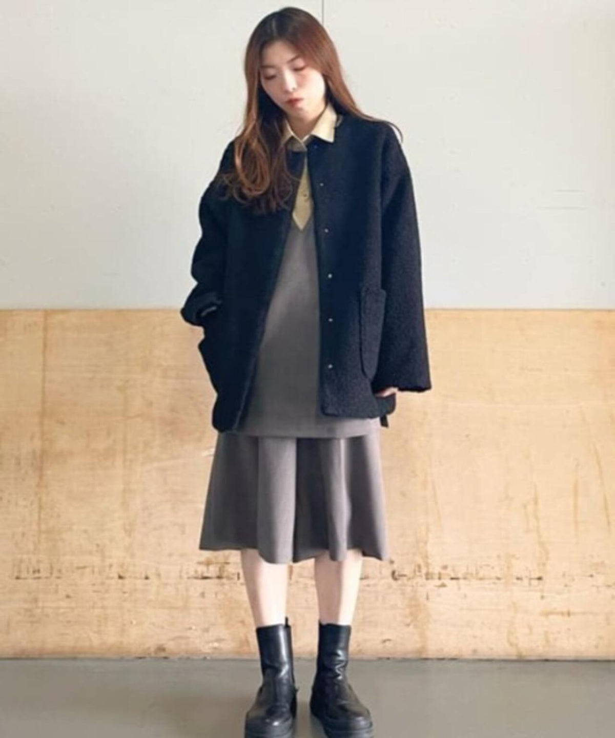 Vネックベスト×ハーフパンツ セットアップ