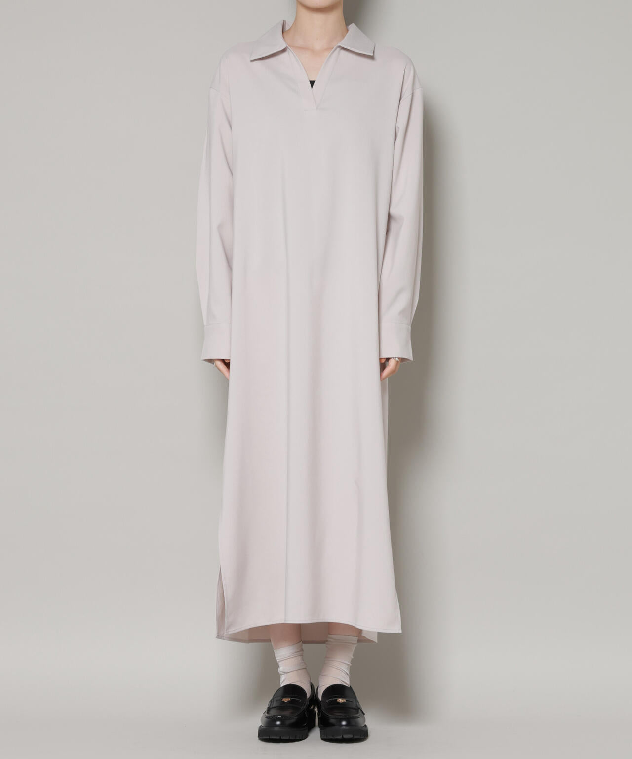 キャミビスチェ×スキッパーワンピース アンサンブルセット