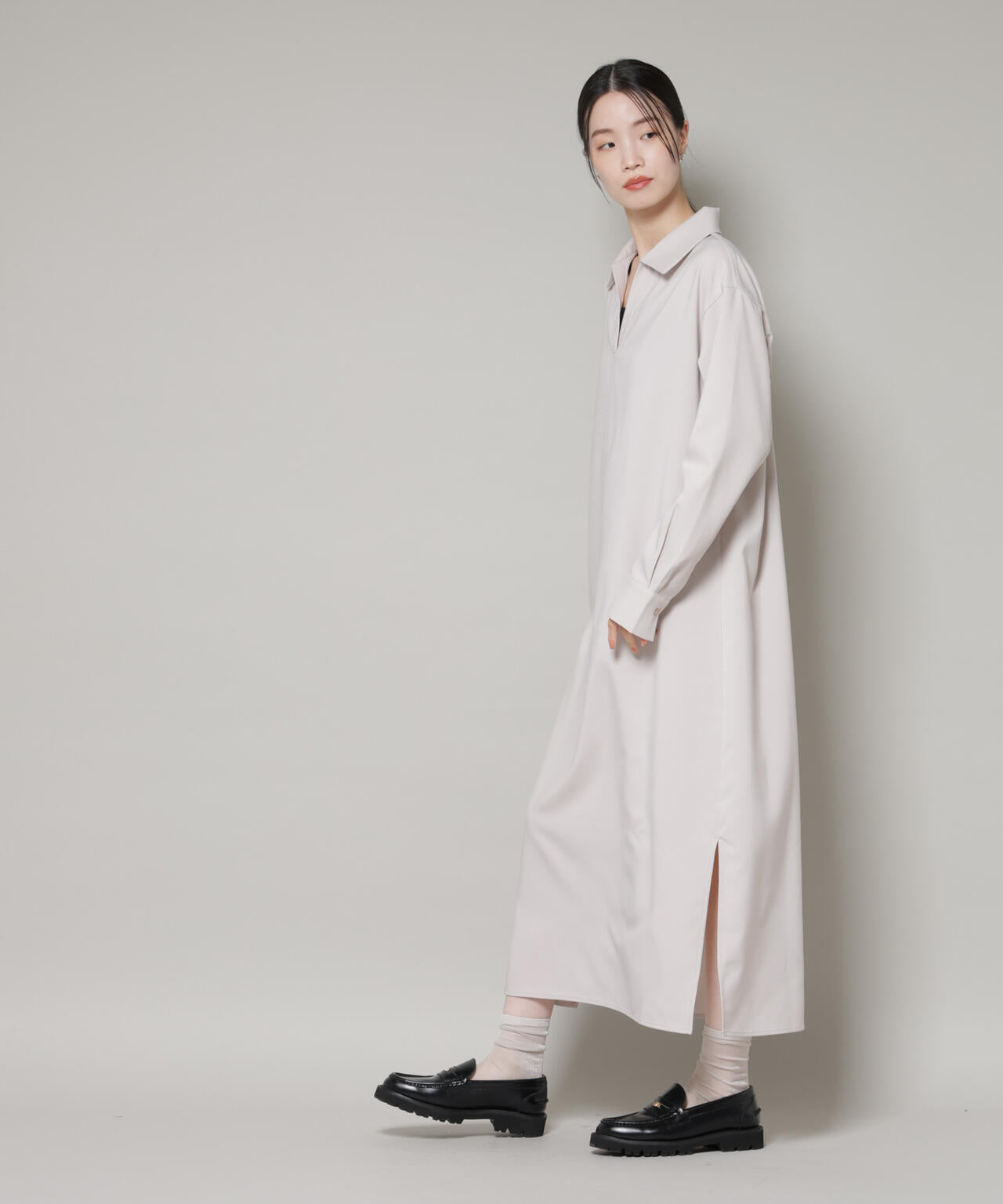 キャミビスチェ×スキッパーワンピース アンサンブルセット