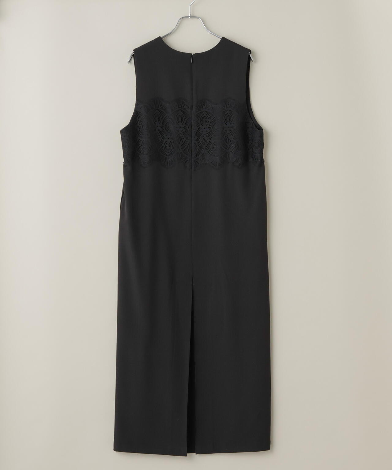 レース切り替えノースリーブワンピース