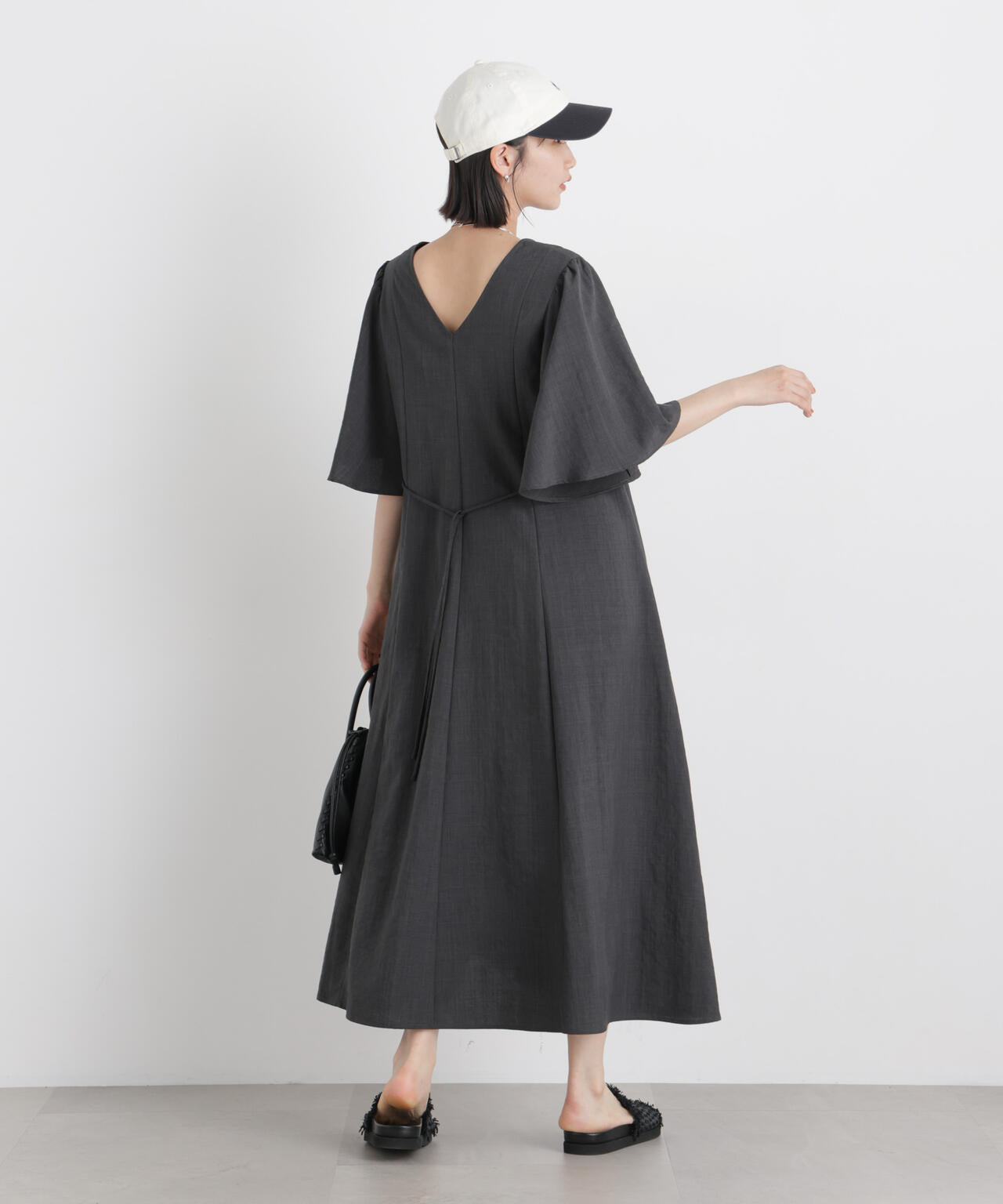 タンブラーブッチャーフレアスリーブワンピース