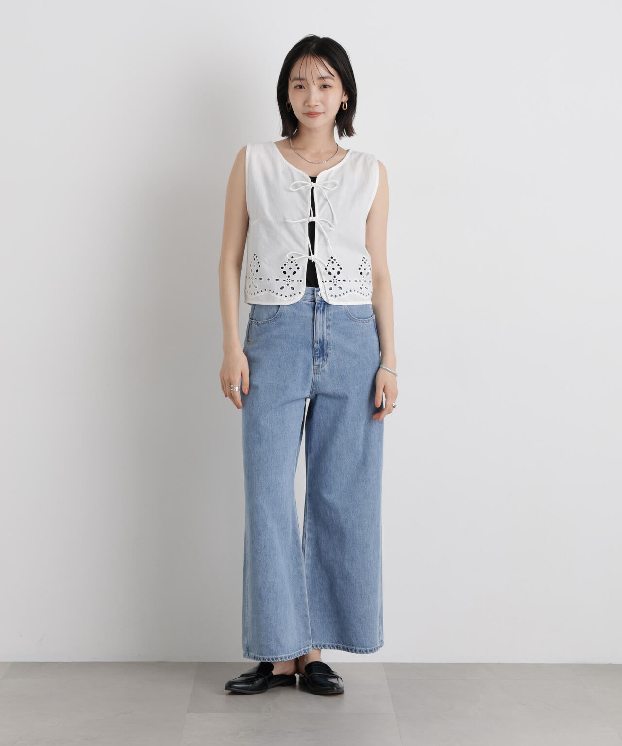 made in INDIA カットワークエンブロイダリージレ(セットアップ可)