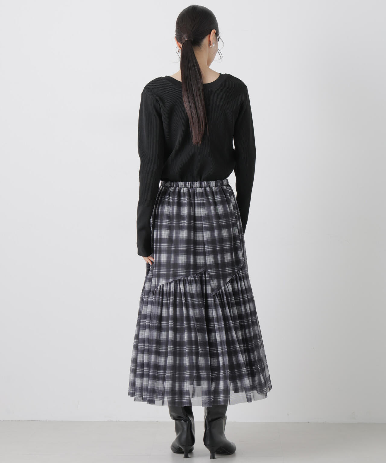 洗濯機洗い可スポンディッシュニット前後2wayトップス