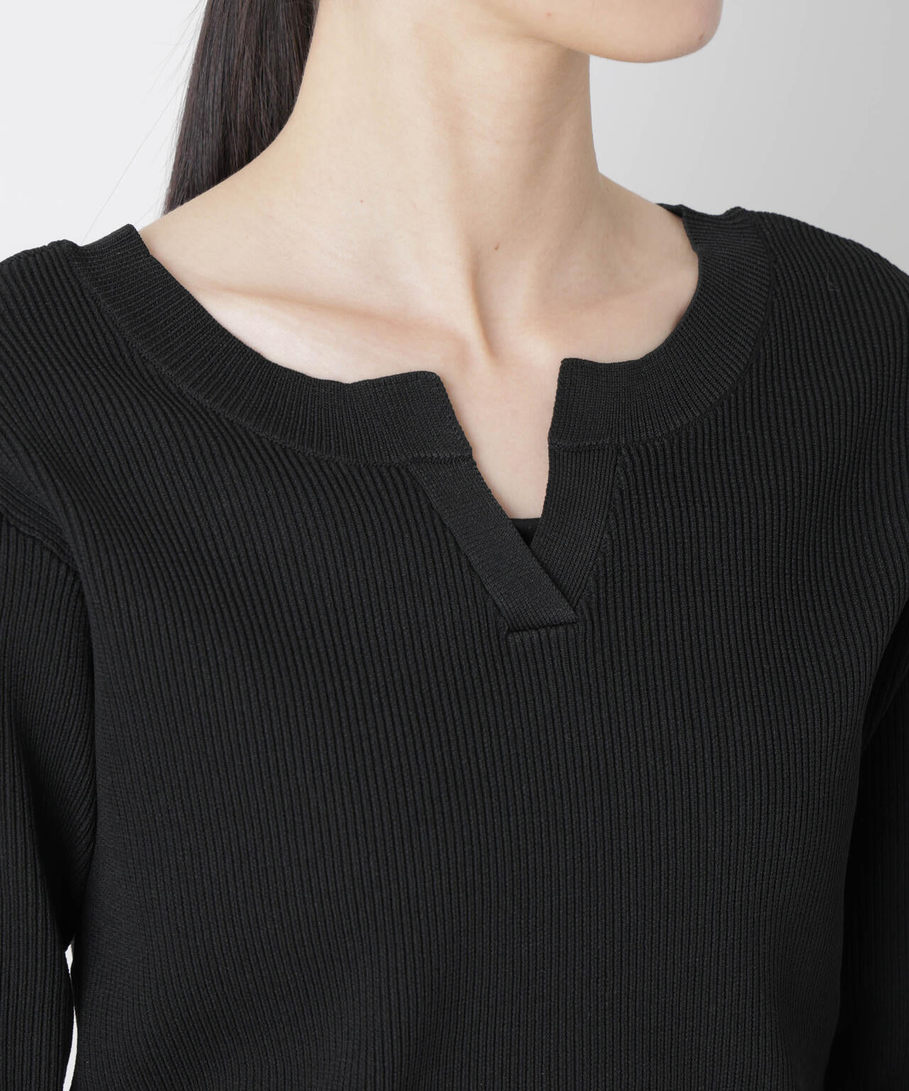 洗濯機洗い可スポンディッシュニット前後2wayトップス