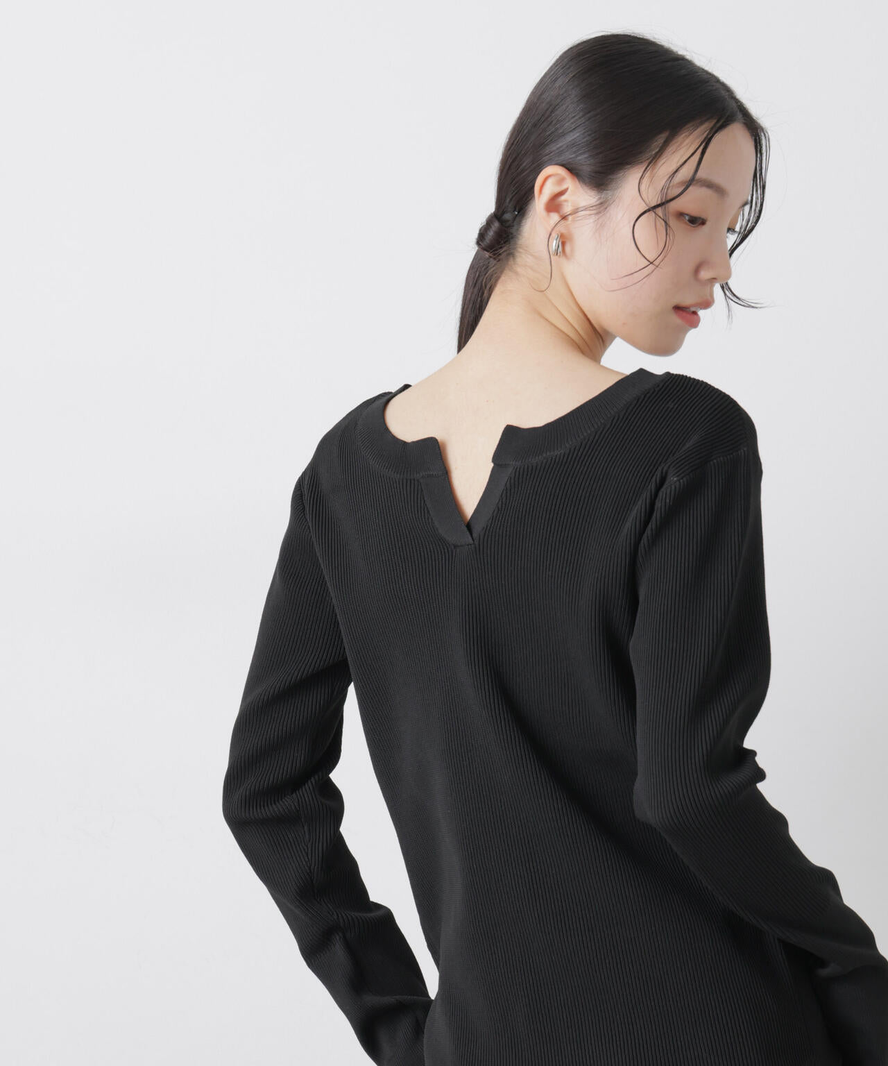 洗濯機洗い可スポンディッシュニット前後2wayトップス