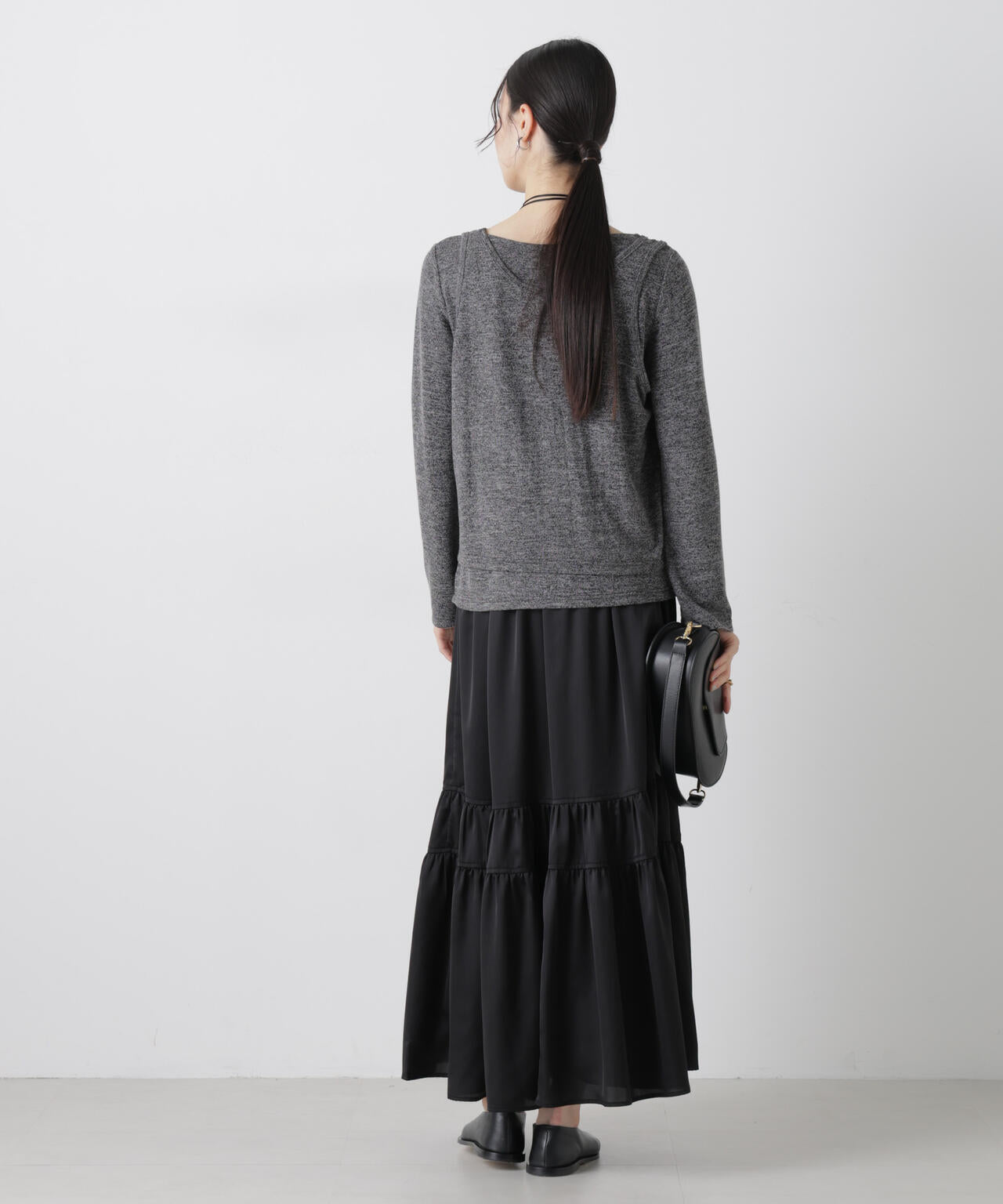 メランジカットレイヤードセットトップス