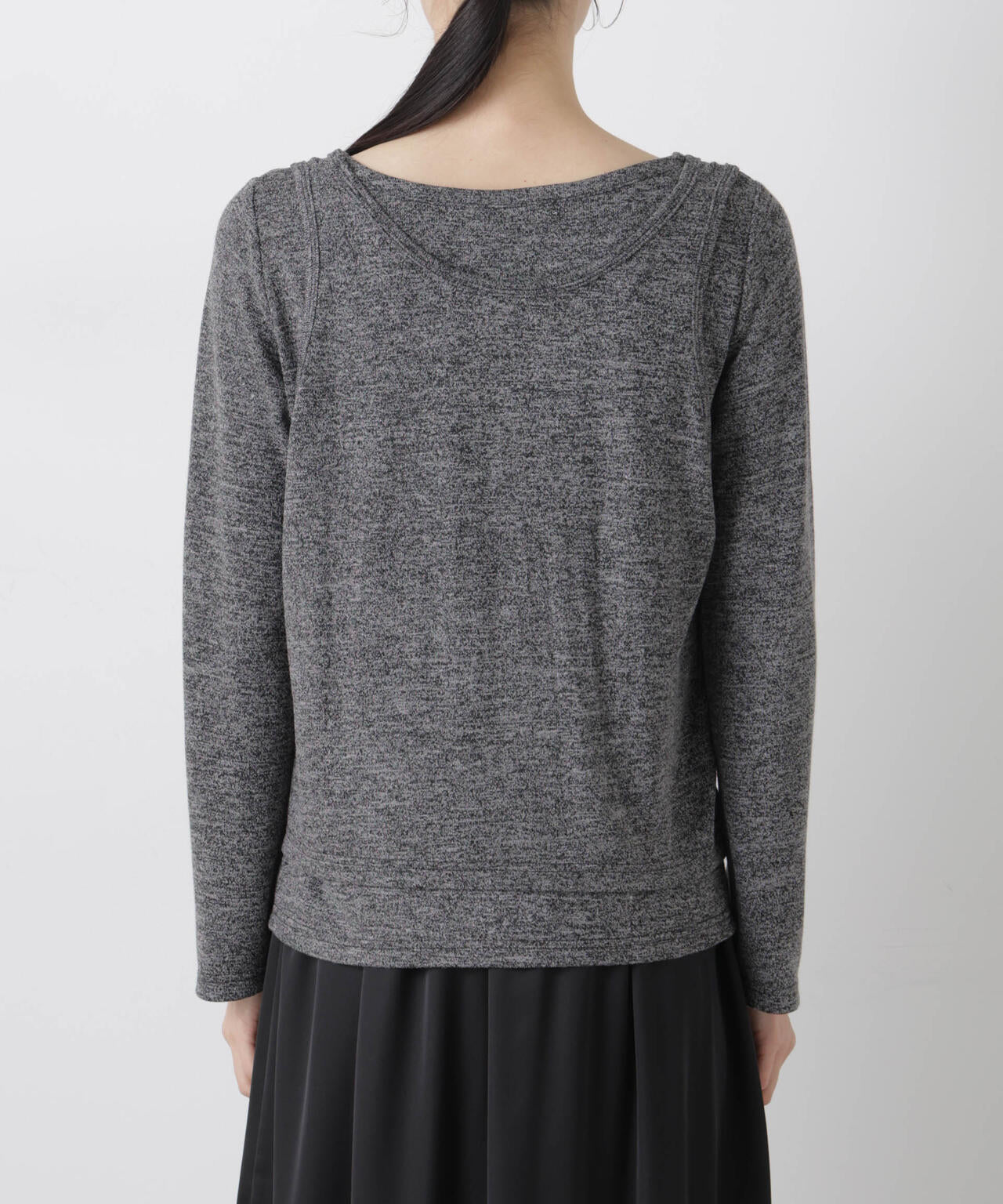 メランジカットレイヤードセットトップス