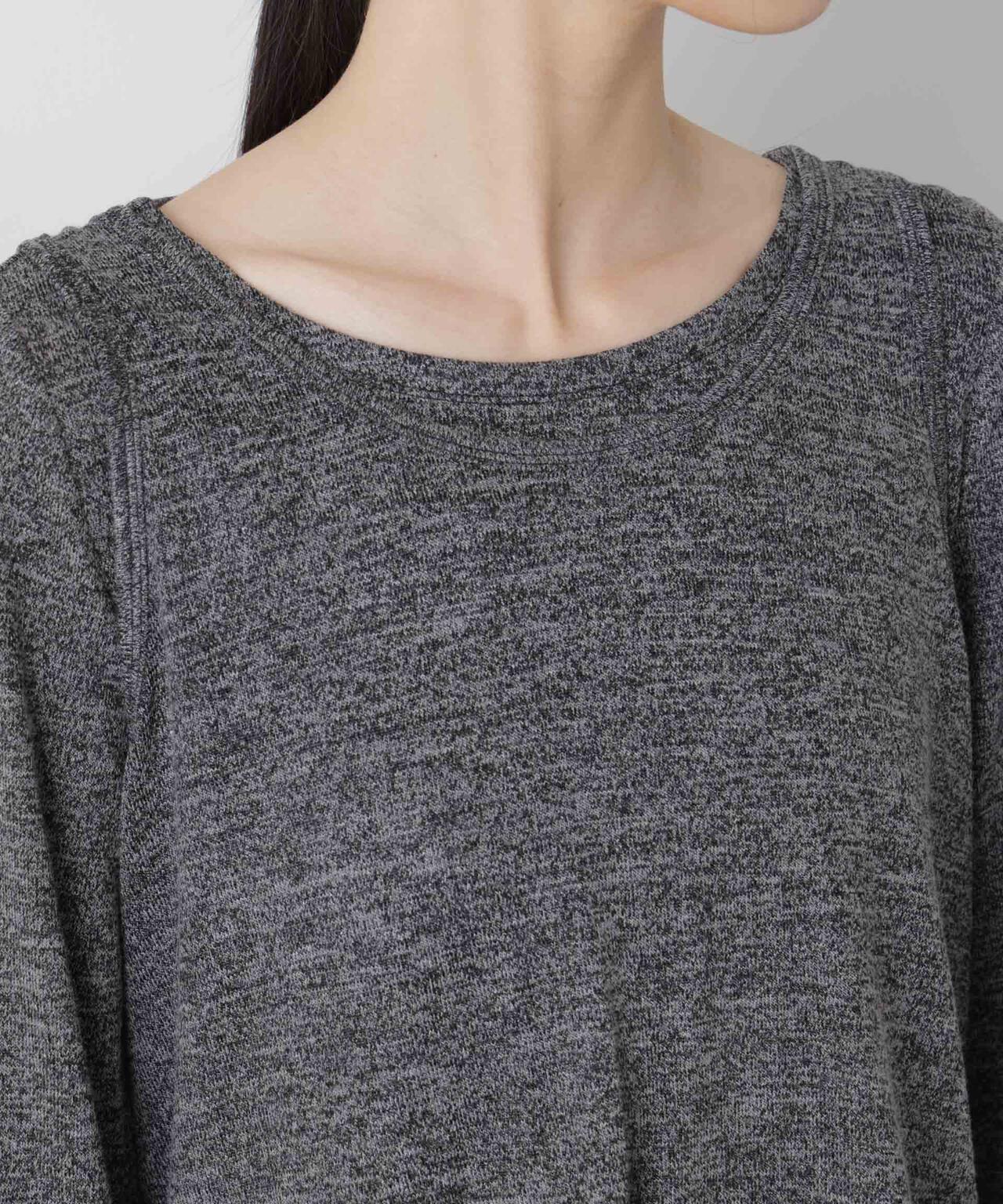 メランジカットレイヤードセットトップス