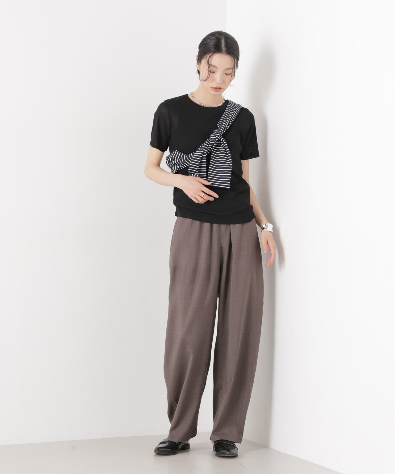 スラブシアー半袖Tシャツ