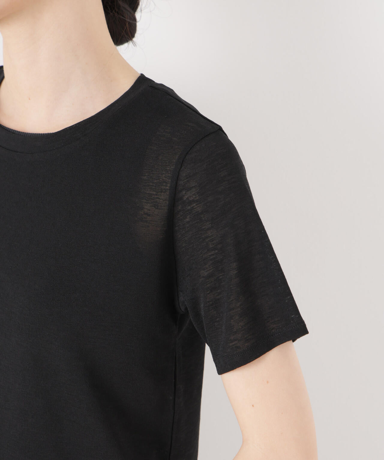 スラブシアー半袖Tシャツ