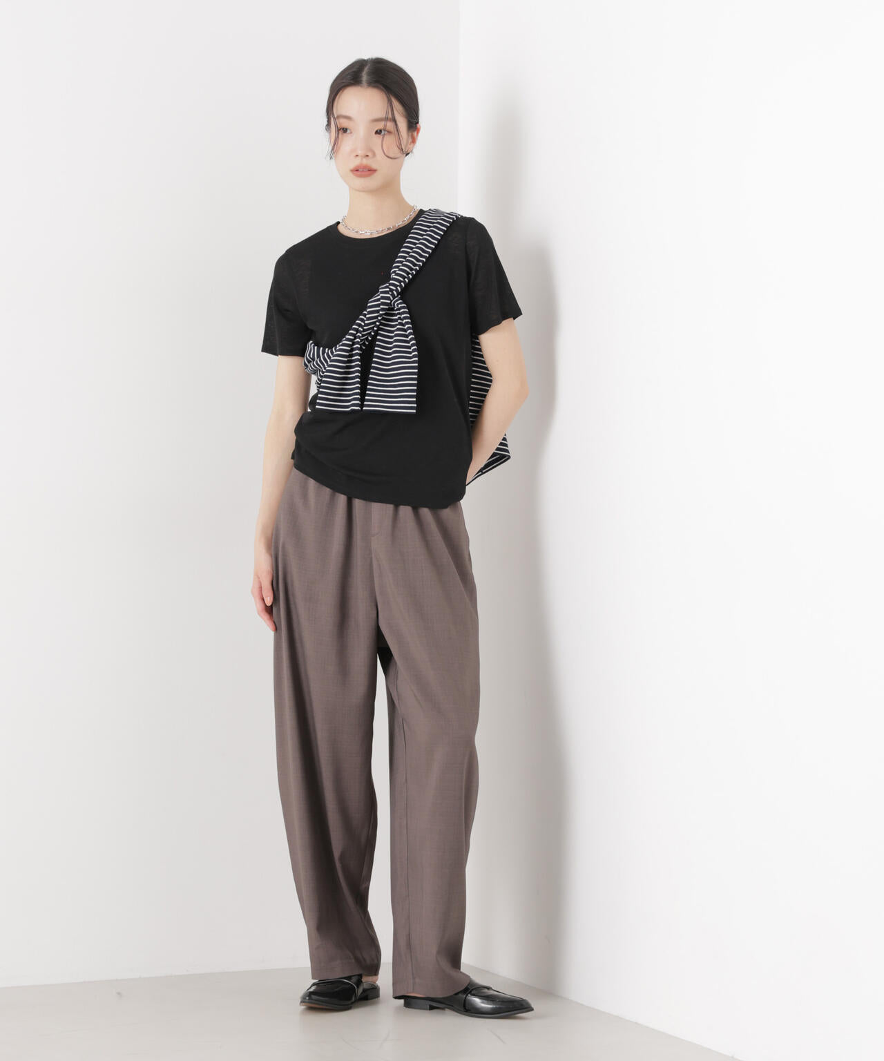 スラブシアー半袖Tシャツ