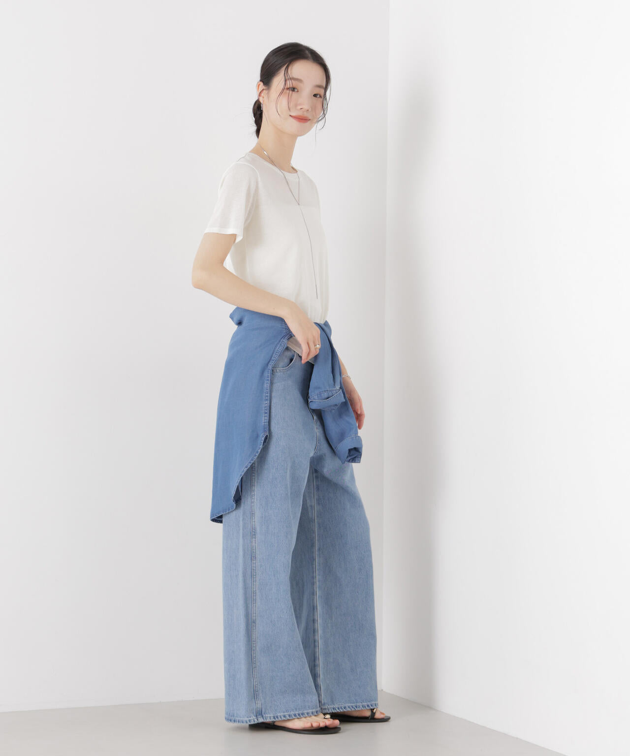 スラブシアー半袖Tシャツ