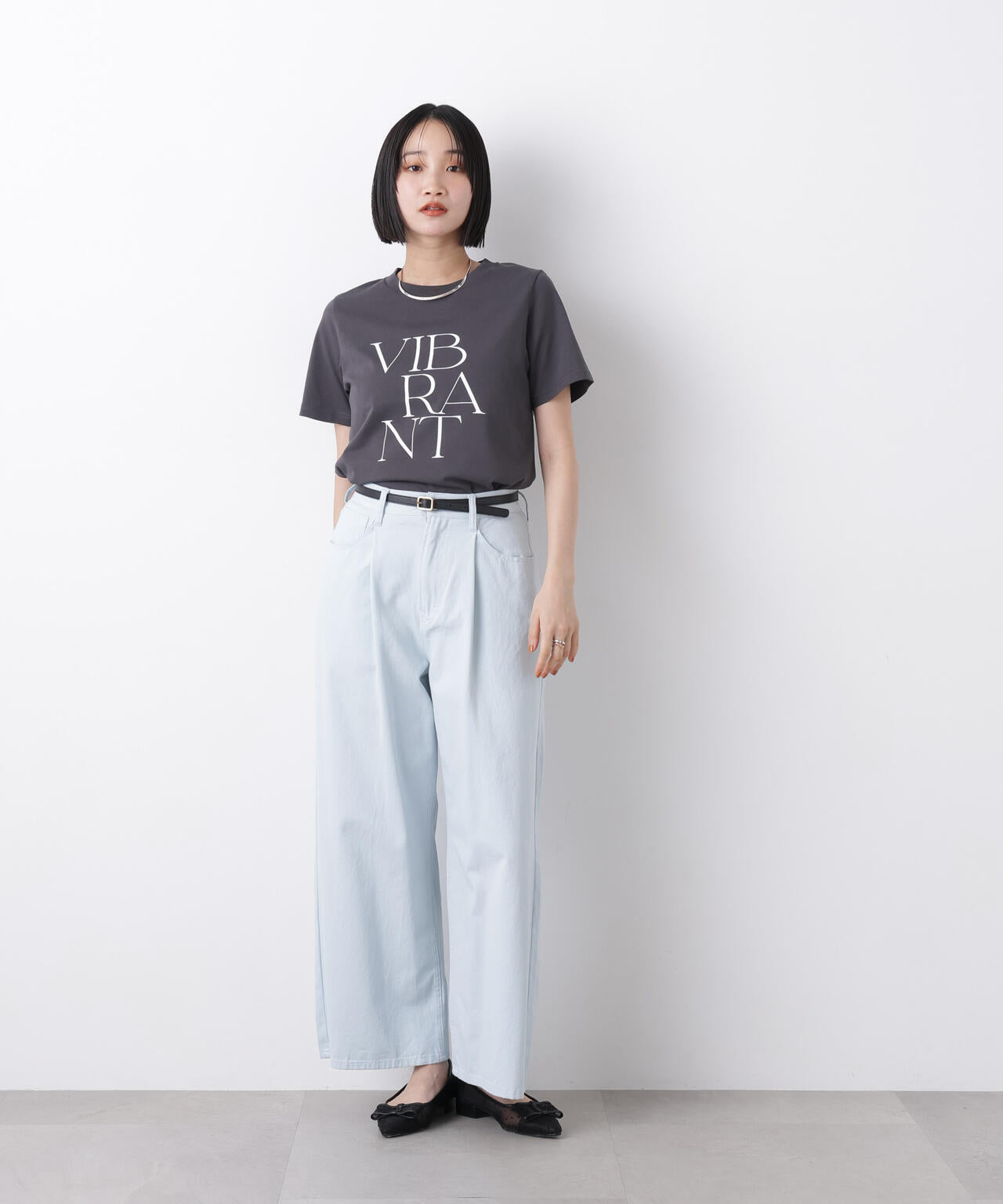 接触冷感&紫外線防止機能 ロゴプリントTシャツ