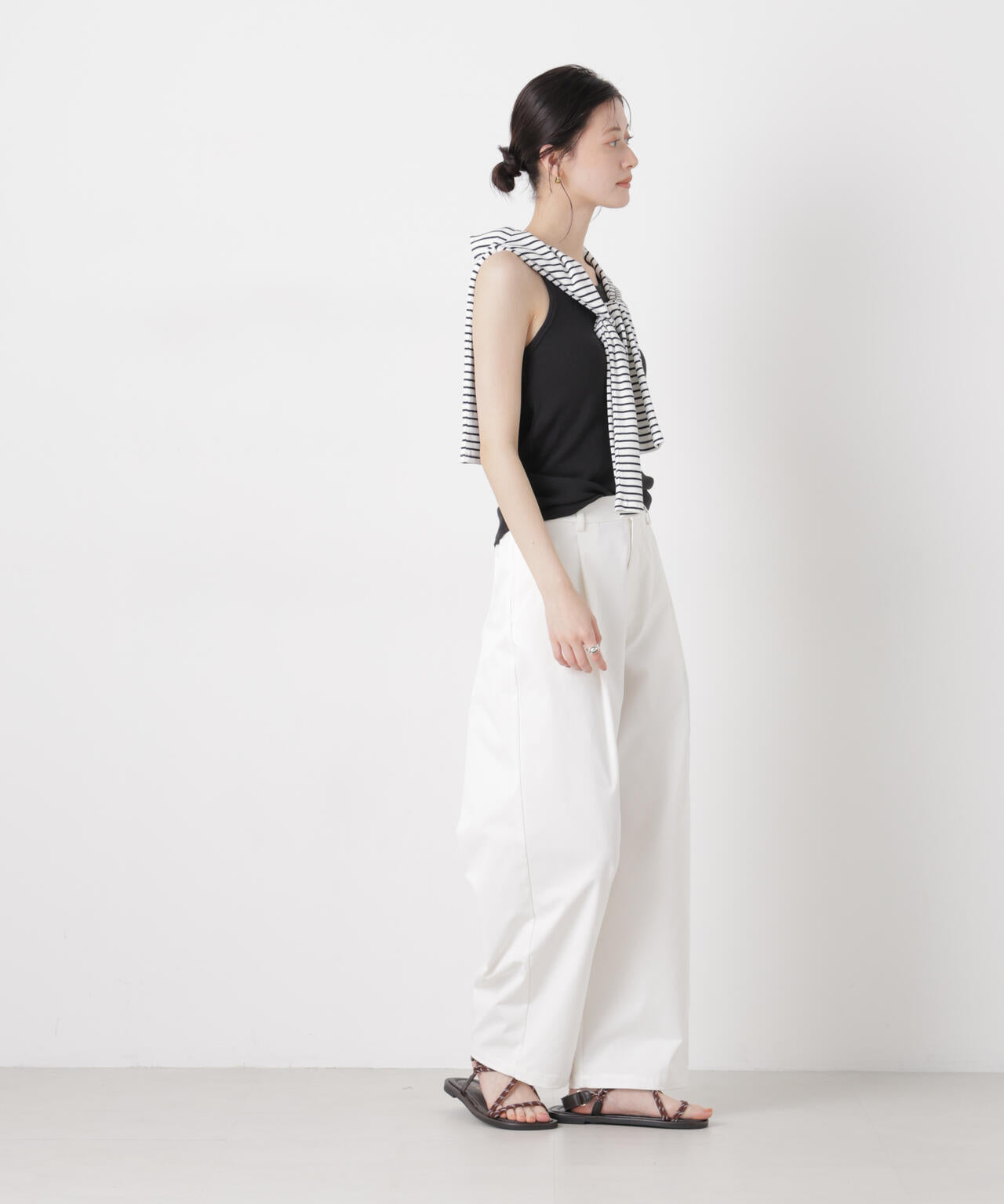 抗菌防臭リブカップ付きアメスリキャミ