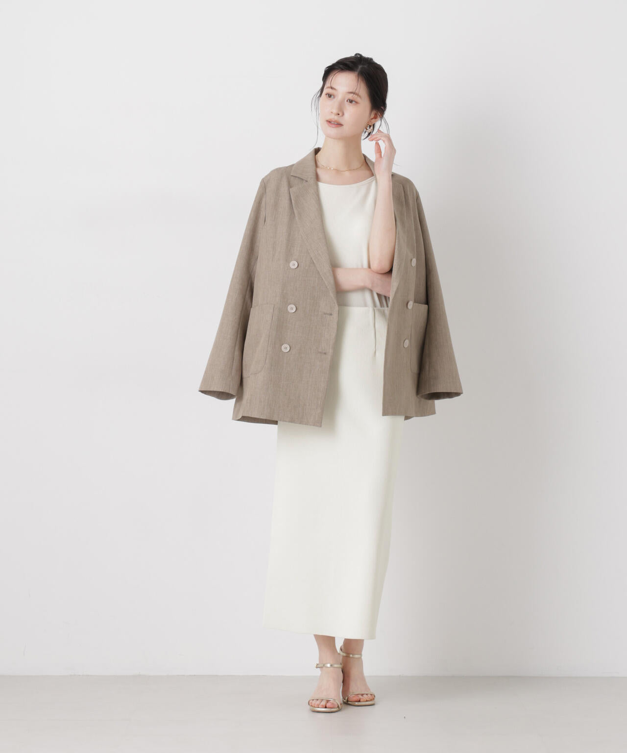 抗菌防臭リブカップ付きアメスリキャミ