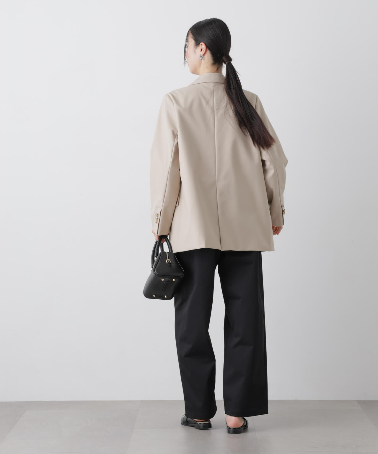 ツイルストレッチワンタックパンツ