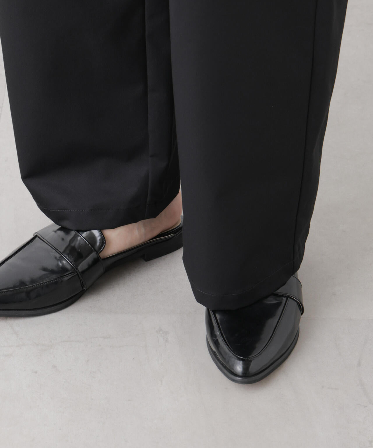 ツイルストレッチワンタックパンツ