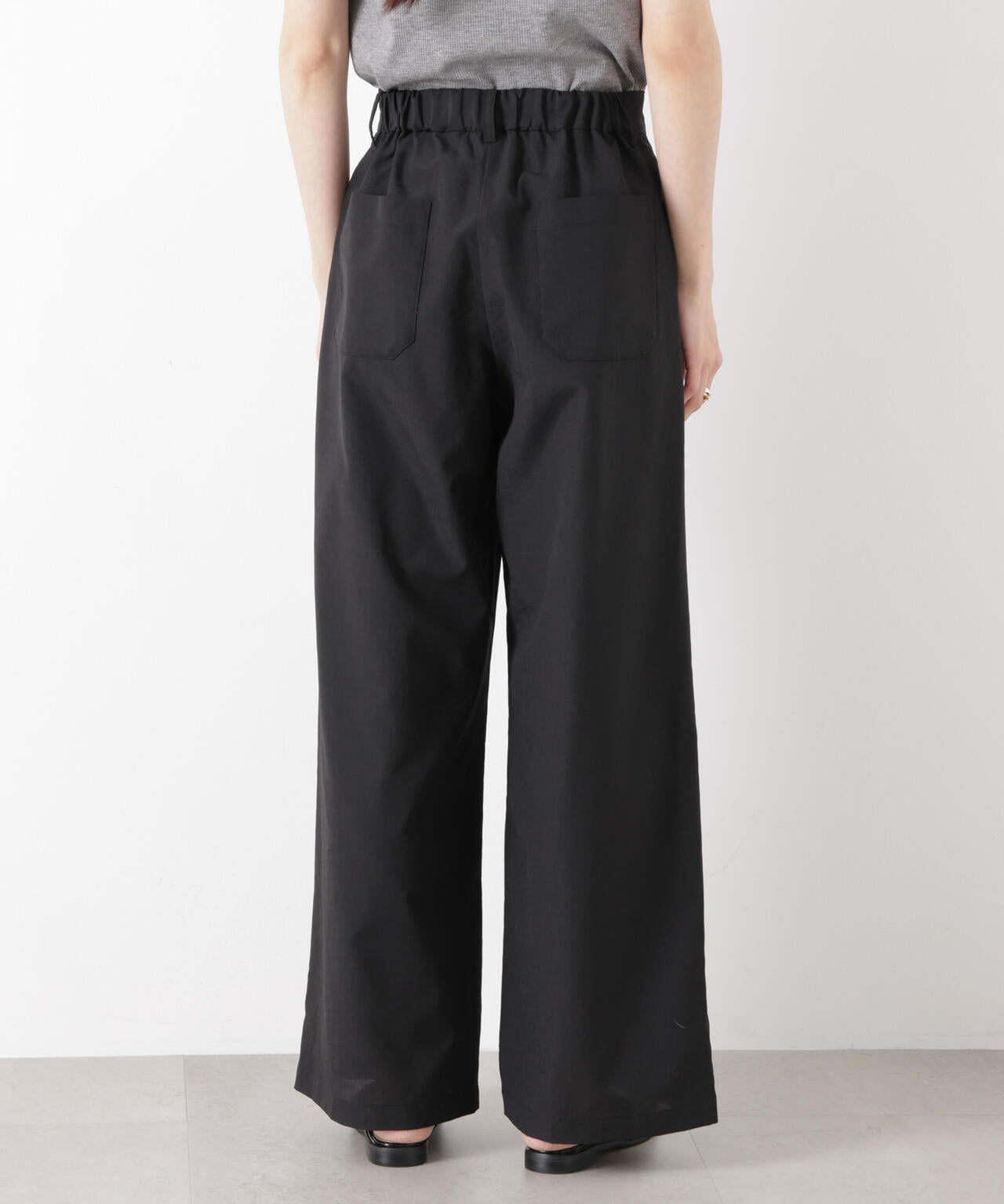 ソフトシアーツータックワイドパンツ(セットアップ可)