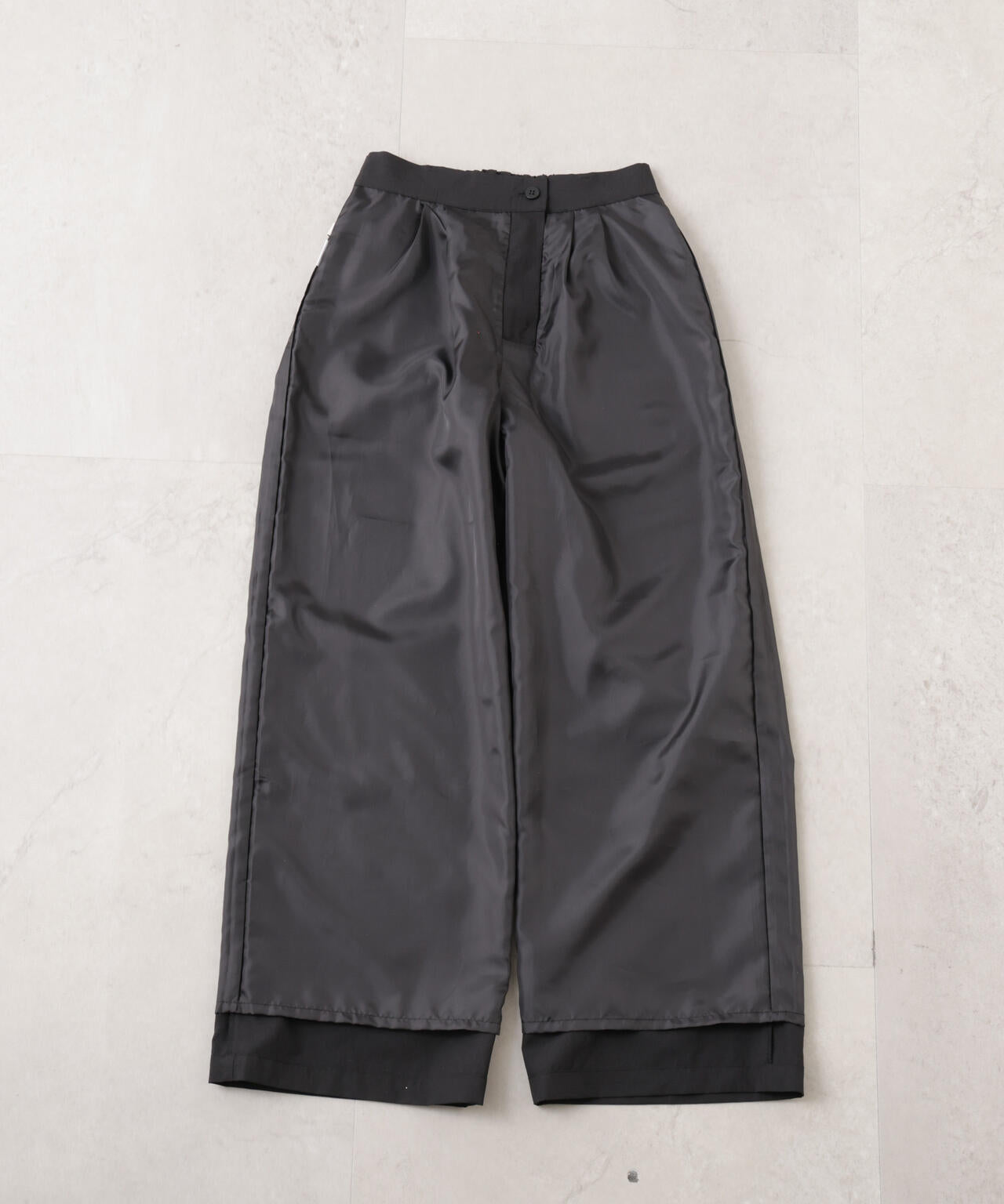 ソフトシアーツータックワイドパンツ(セットアップ可)