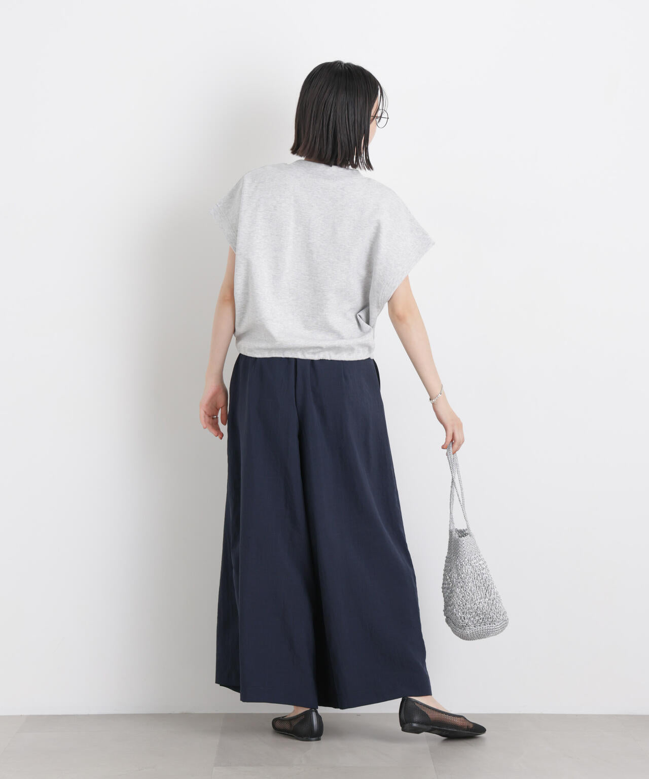 タンブラーブッチャーボックスプリーツワイドパンツ(セットアップ可)