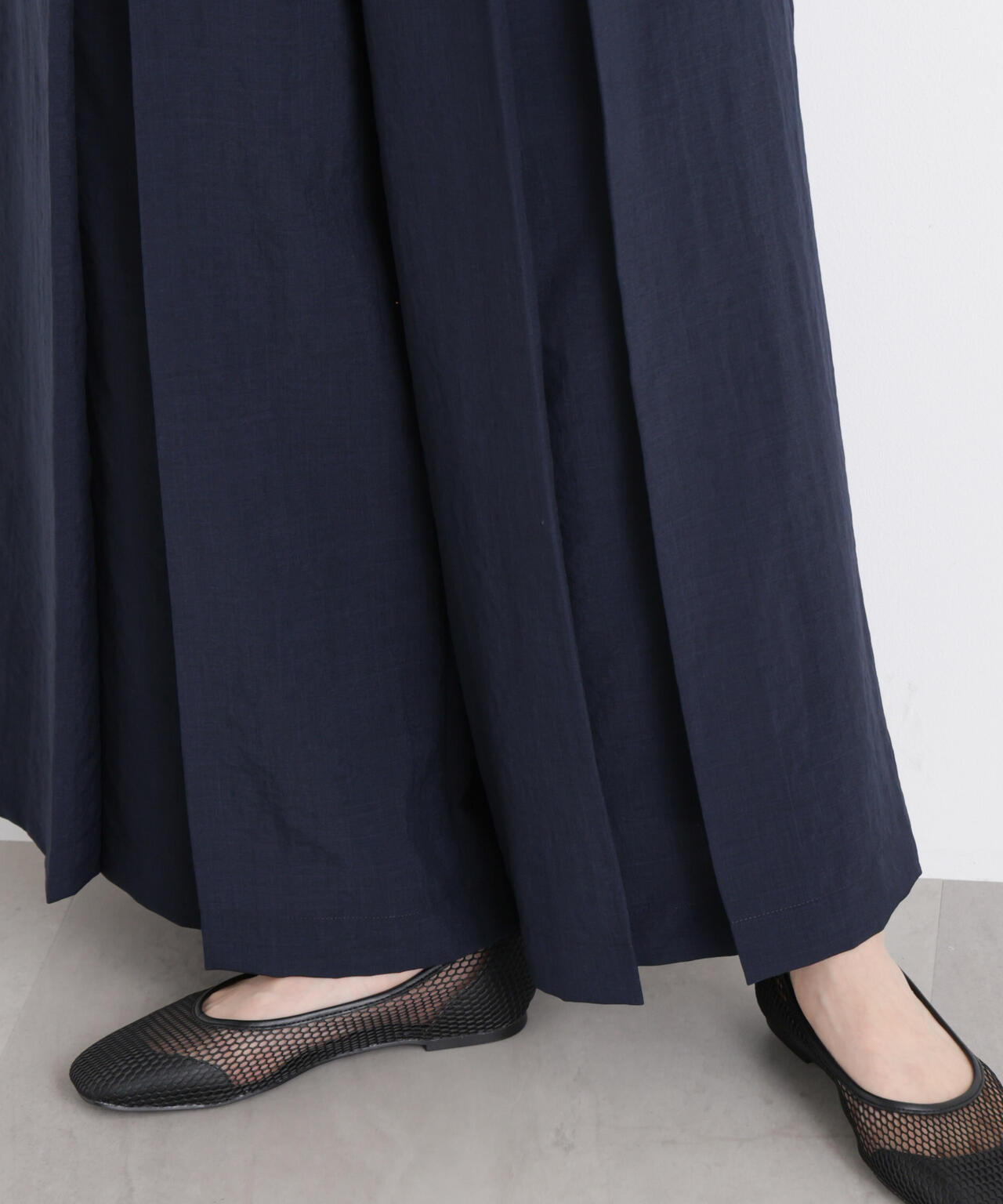 タンブラーブッチャーボックスプリーツワイドパンツ(セットアップ可)