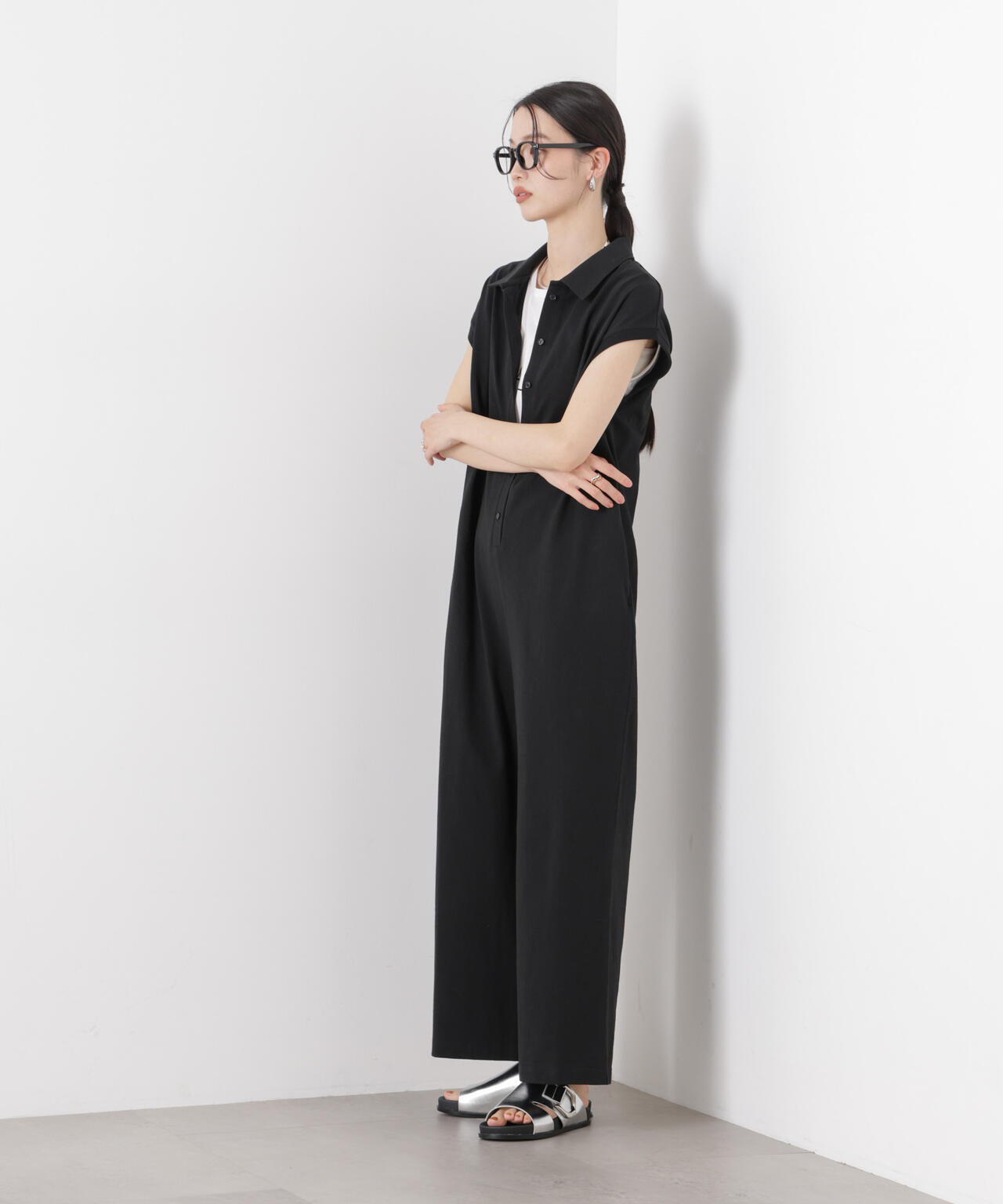 ポロサロペットカットパンツ