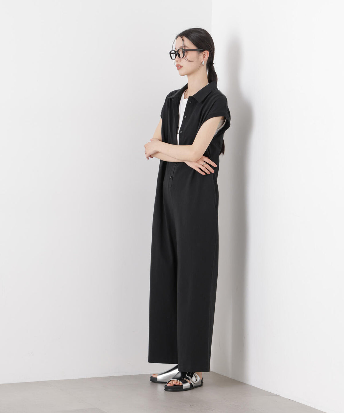ポロサロペットカットパンツ