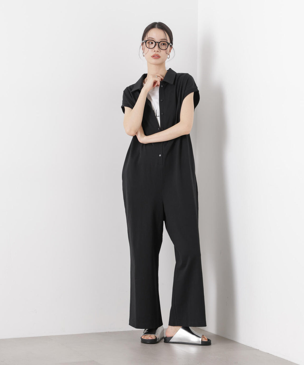 ポロサロペットカットパンツ