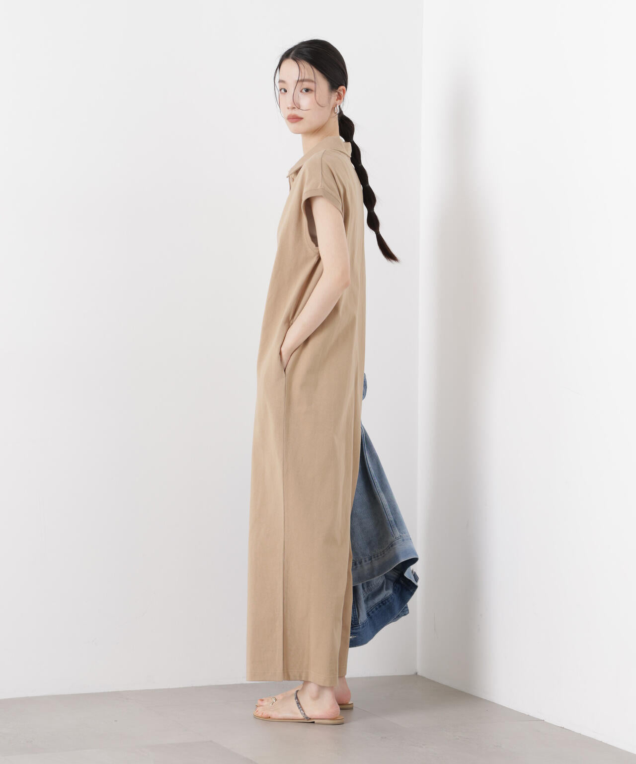 ポロサロペットカットパンツ