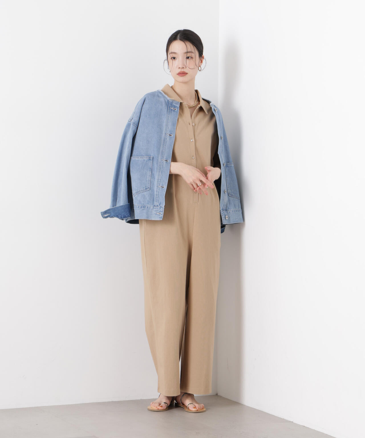 ポロサロペットカットパンツ