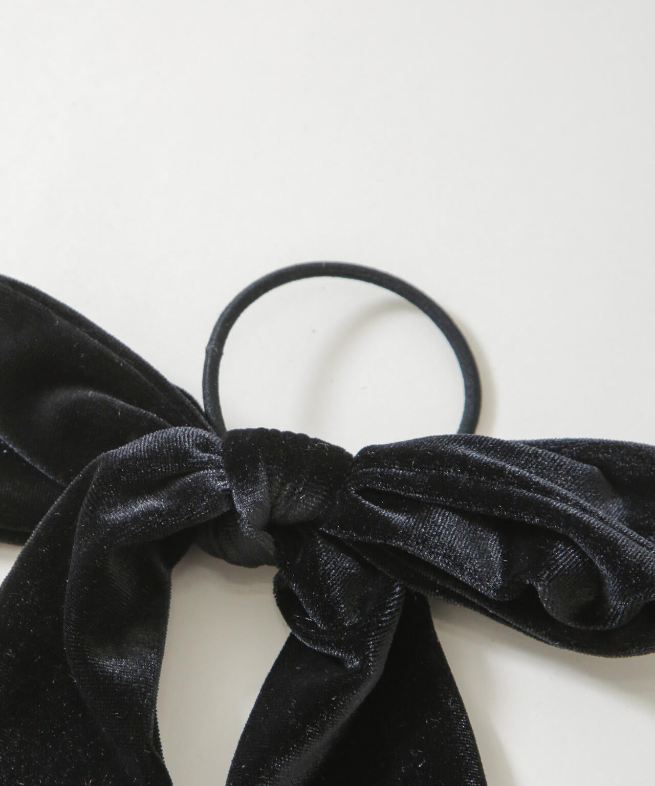 ベロアリボンヘアゴム