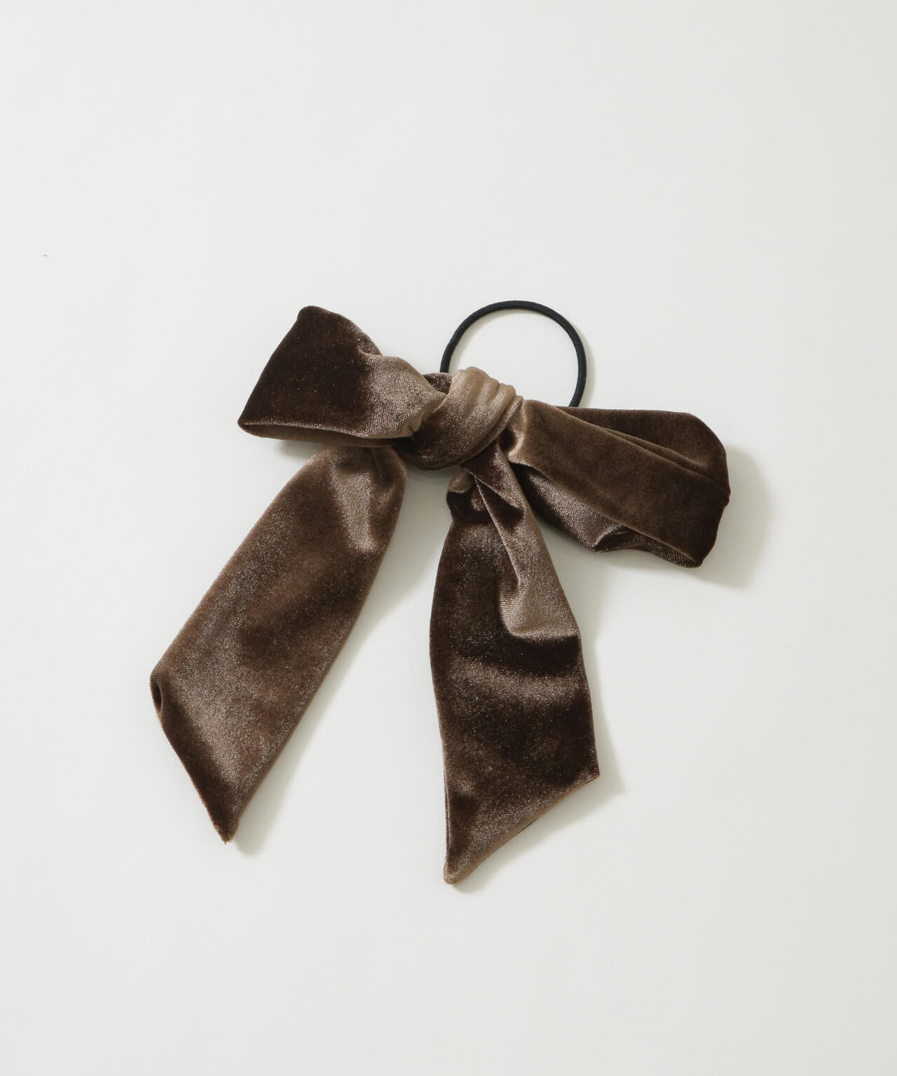 ベロアリボンヘアゴム