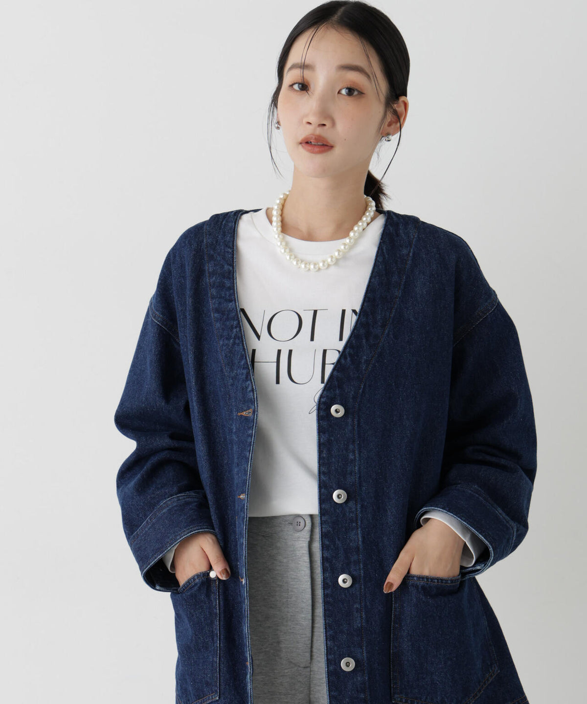 UVカット機能付ロゴプリントロングTシャツ