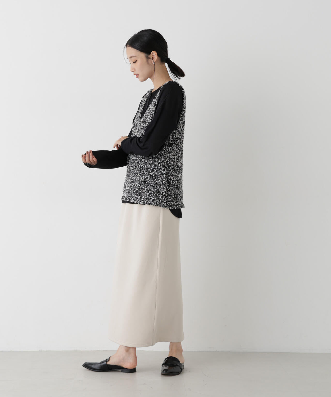 スポンディッシュダンボールカットナロースカート(セットアップ可)