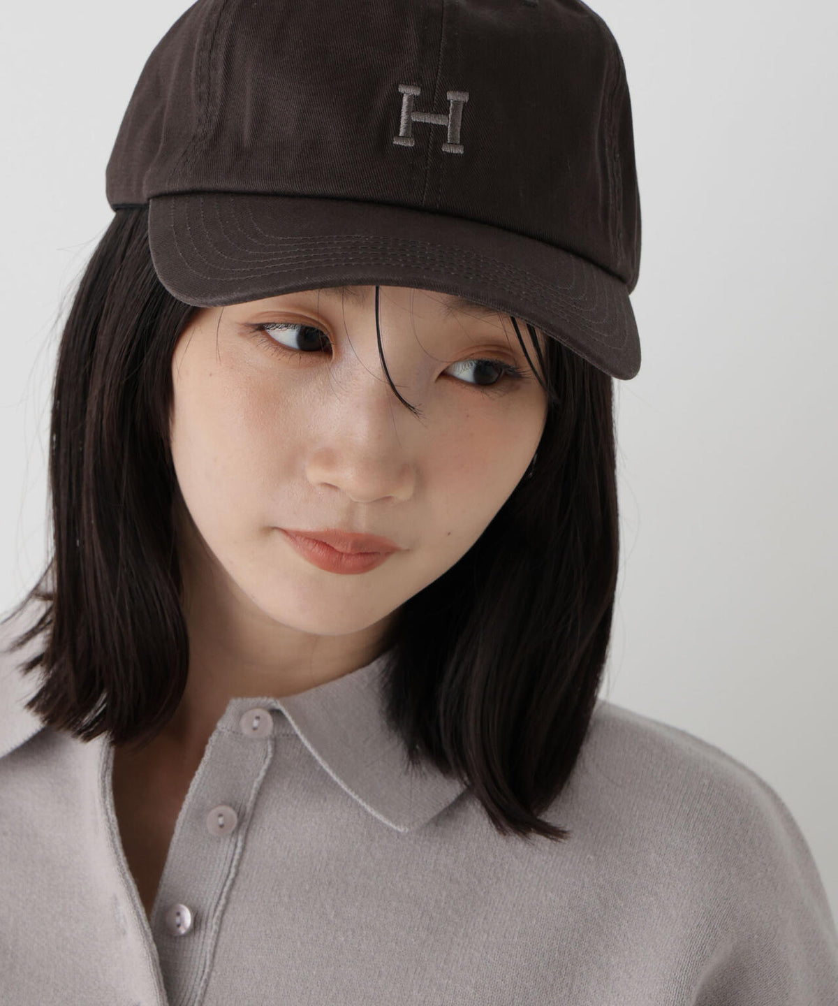 Healthknit/別注フロントH刺繍キャップ
