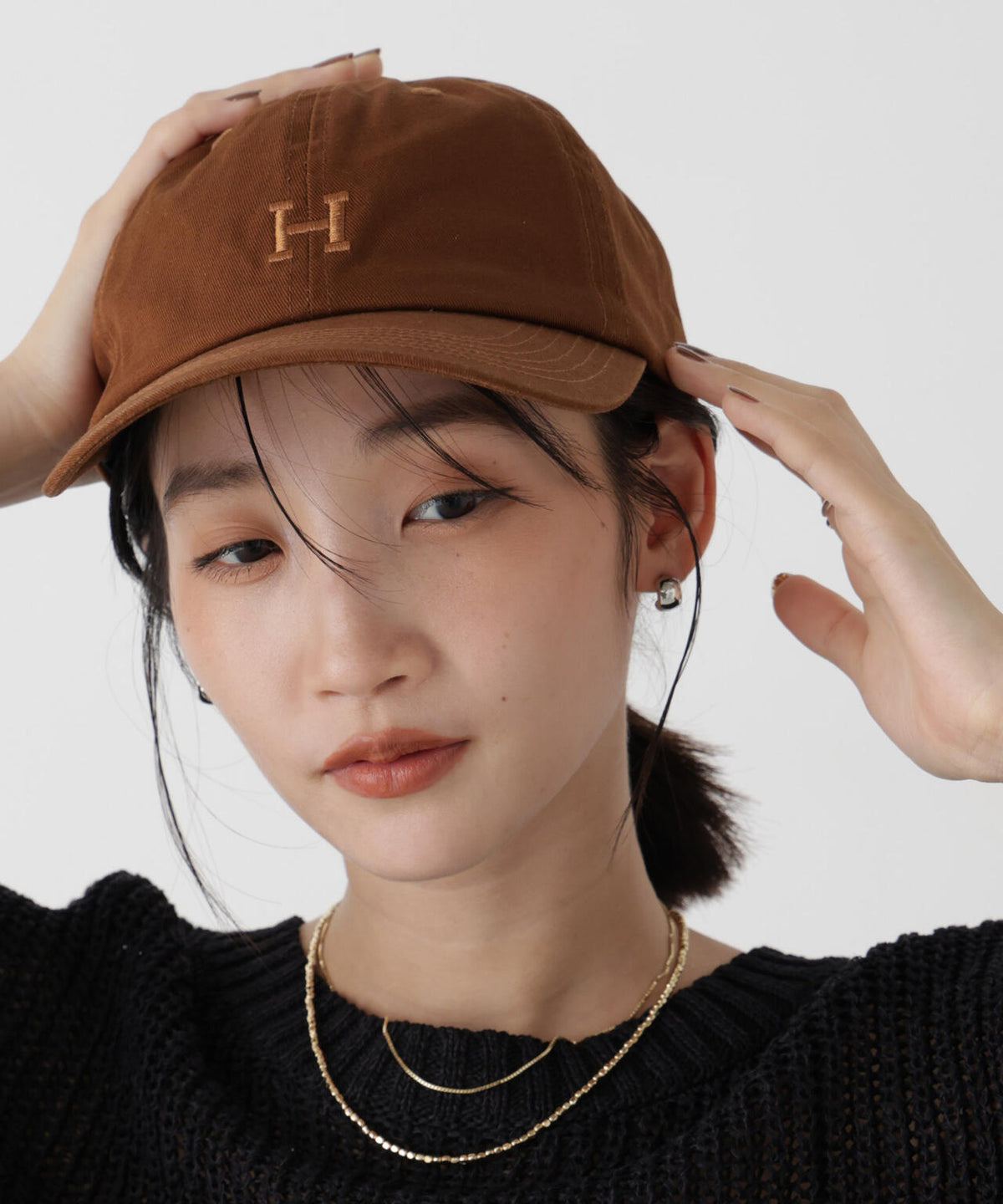 Healthknit/別注フロントH刺繍キャップ