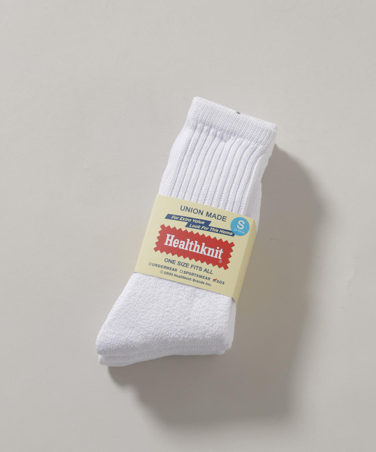 Healthknit/シンカーWHITE無地SOX 3足set