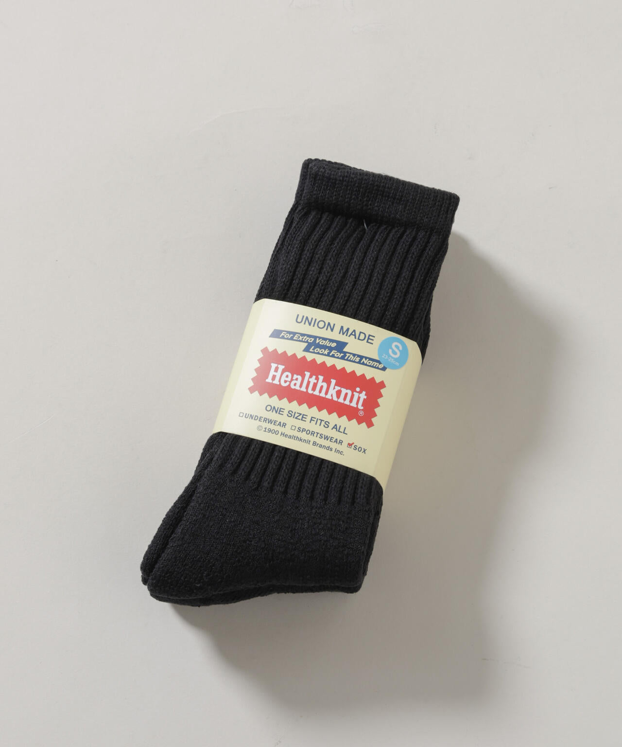 Healthknit/シンカーBLACK無地SOX 3足set