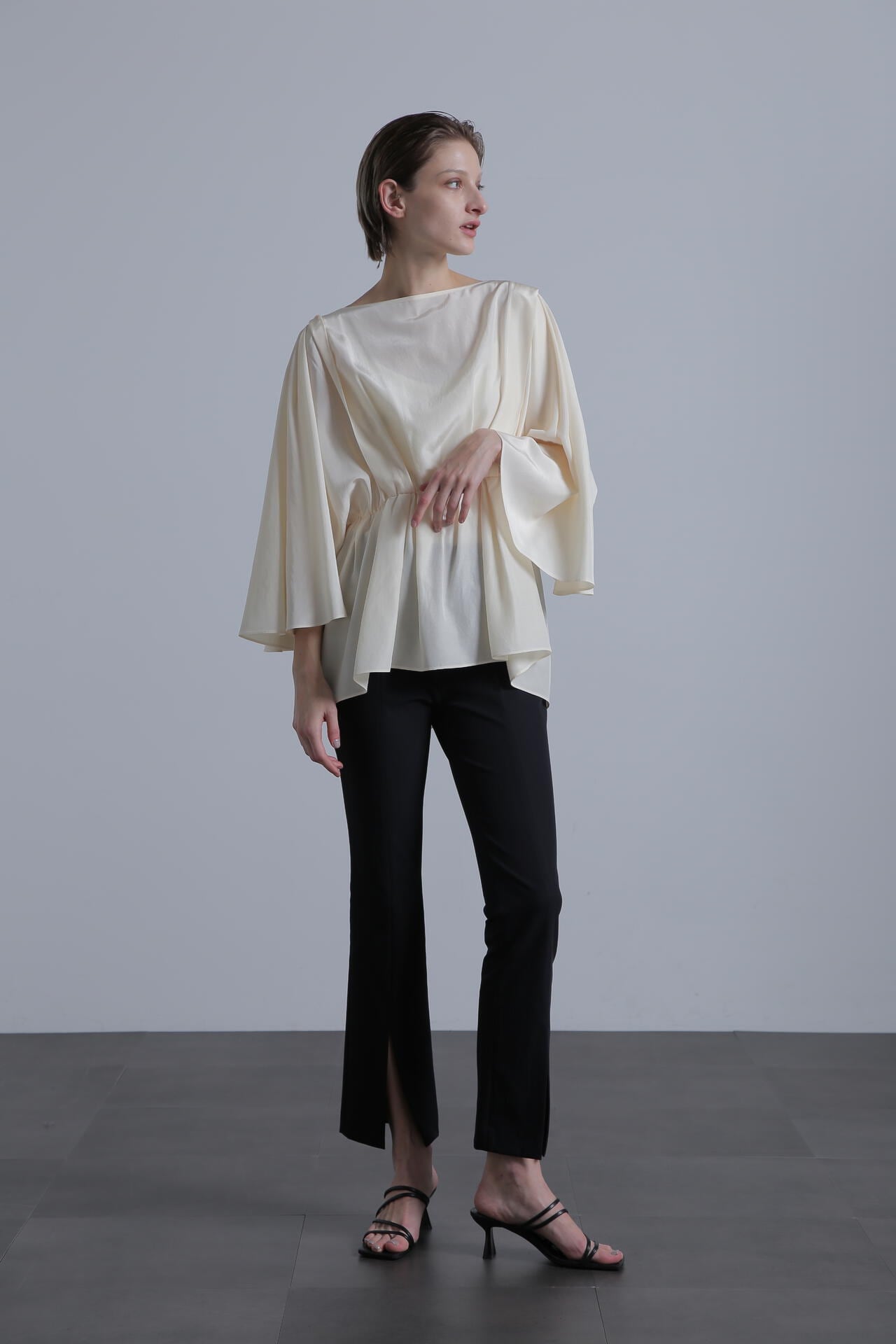 【TV着用】【VERY Giselle 掲載商品】ナイロン2WAYストレッチパンツ