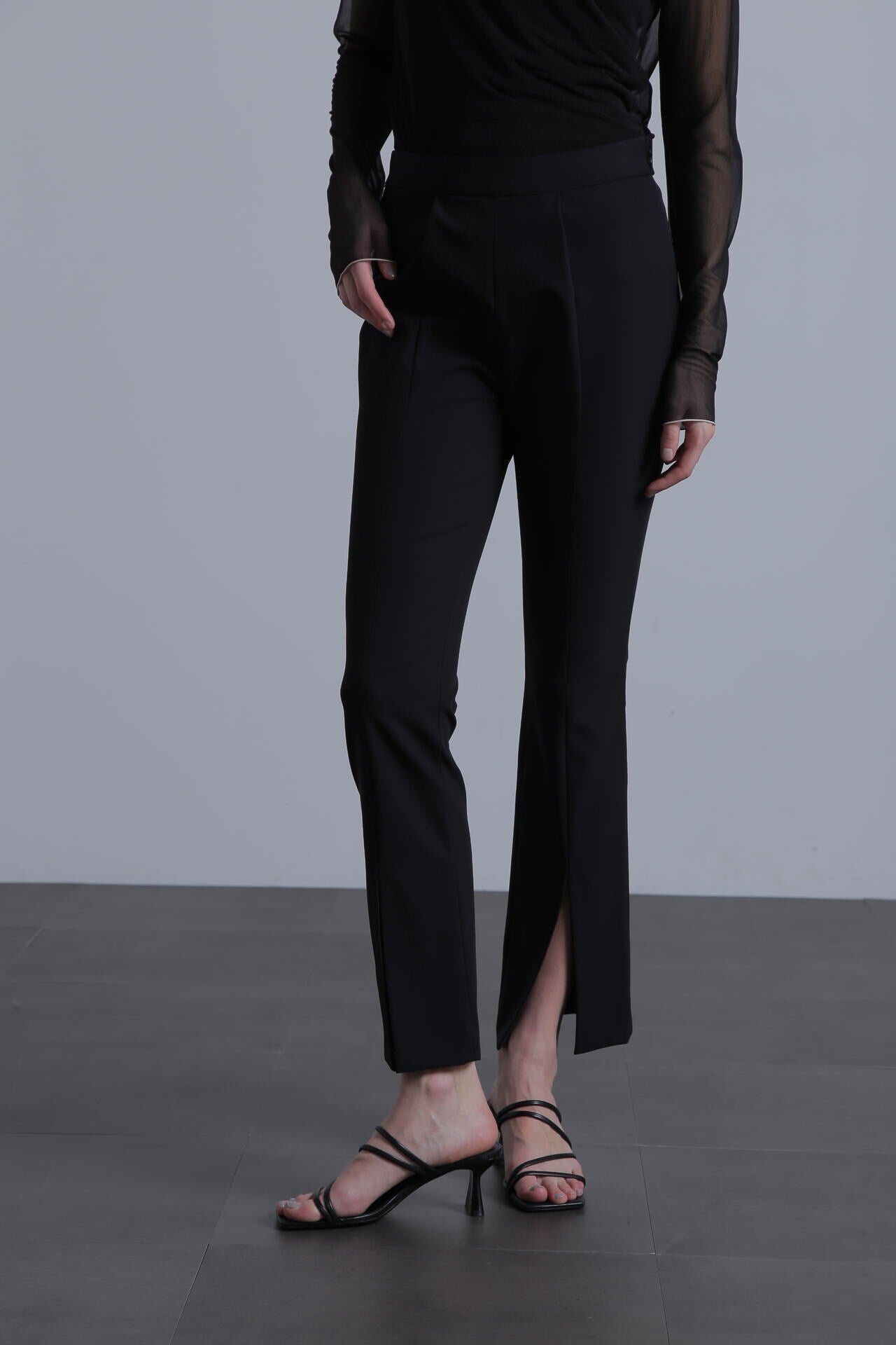 【TV着用】【VERY Giselle 掲載商品】ナイロン2WAYストレッチパンツ