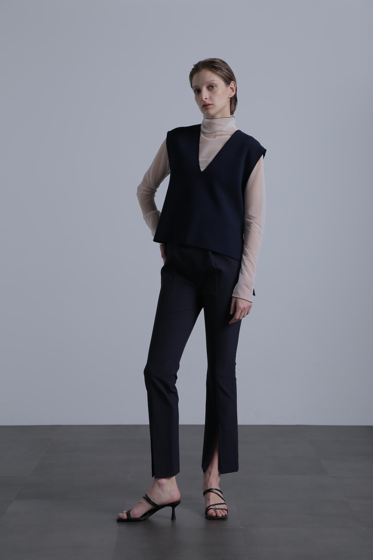 【TV着用】【VERY Giselle 掲載商品】ナイロン2WAYストレッチパンツ