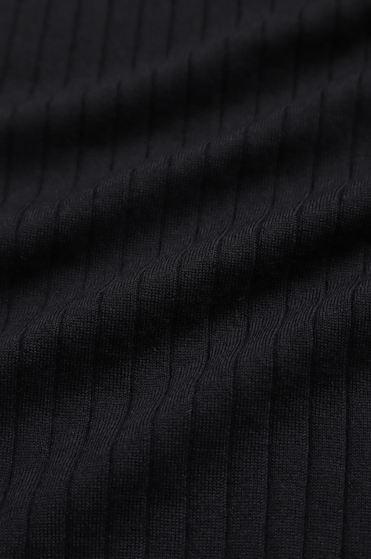 【TV着用】シアーワイドリブクルーネック