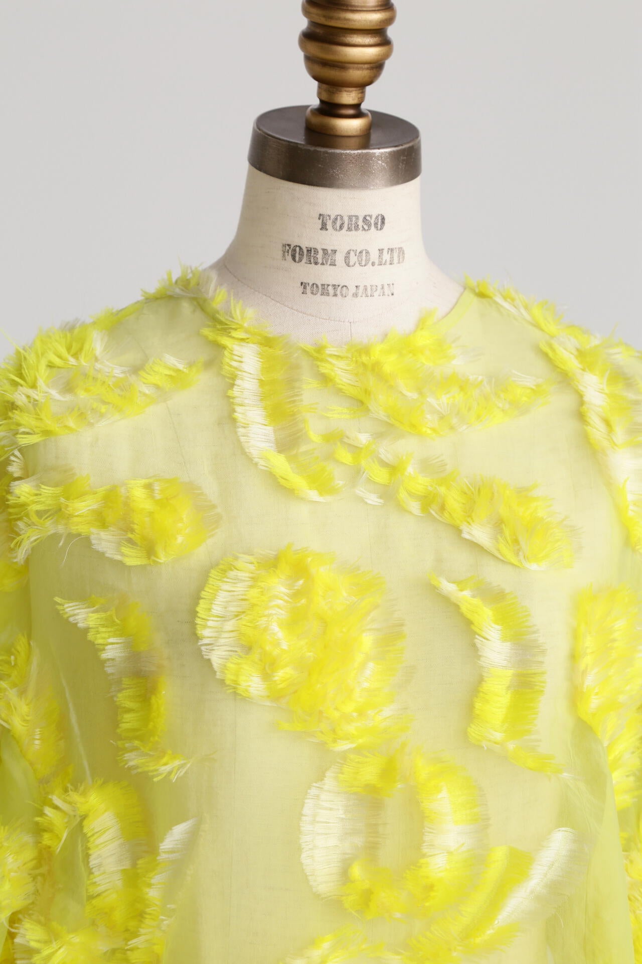 【TV着用】シアーカットジャガードブラウス