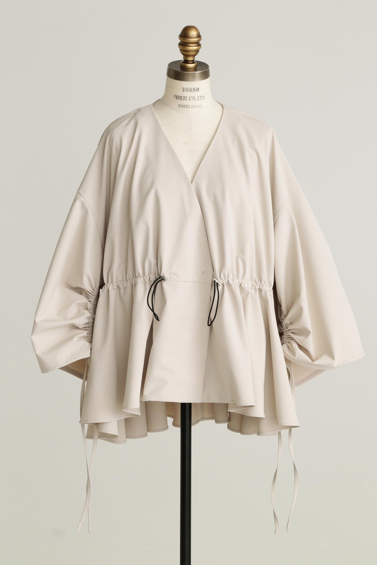 ドローストリングギャザーブラウス